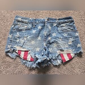Mossimo Supply Co. USA/Patriotic Shorts- Women's 8
